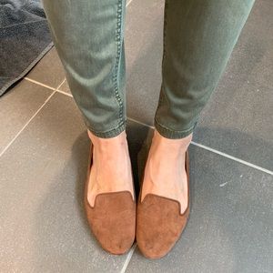 Mossimo size 7.5 flats rust suede